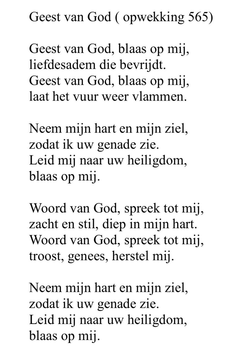 Dit lied past heel mooi bij de preek van vanochtend❤️🙏