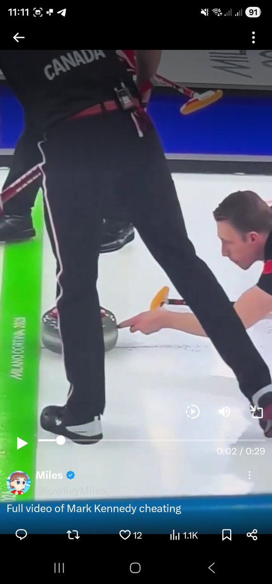 ianmcinally1's tweet photo. @bcbluecon 4 progressive snapshots to prove the illegal touching @curling @CurlingCanada @Olympics @WinterOlympicsG #curlinggate #WinterOlympics #curling https://t.co/Lf5w9fJ2W3
