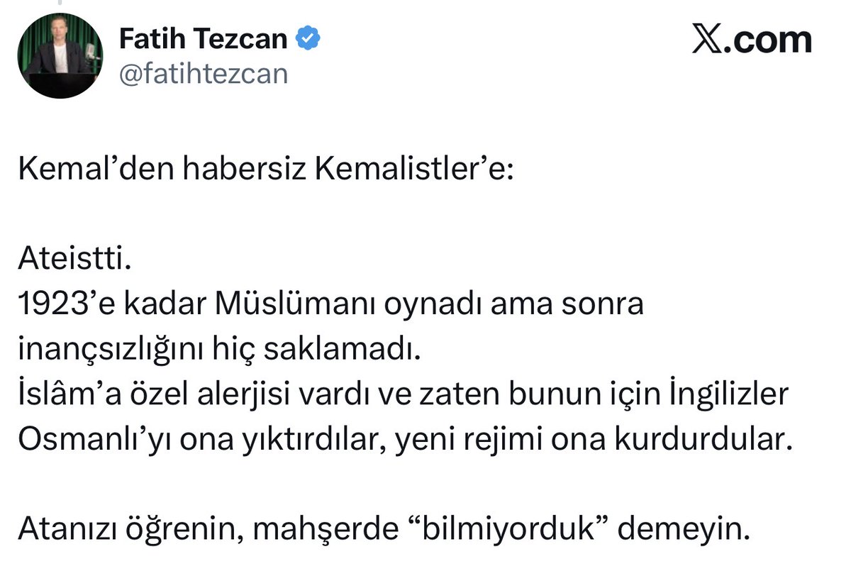 İddia: Osmanlı'yı ona yıktırdılar, yeni rejimi ona kurdurdular... 

Gerçek: İngiltere Başbakanı Lloyd George, Fransa Başbakanı Clemenceau ve İtalya Başbakanı Vittorio Orlando 1919'da toplanıp Türkleri yok etmek istediler. Osmanlı'ya Sevr'i dayattılar...

Vahdettin ve Damat Ferit