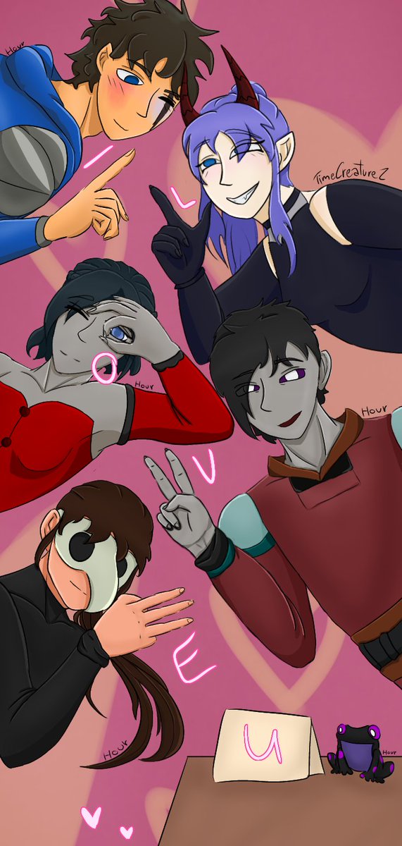 Timecreaturez's tweet photo. Happy (late) Valentine's day y'all!
I only finished this today °-°
#rainimator #rainimatorfanart #rainimatorrain #rainimatorstella #rainimatorciara #rainimatorkane #rainimatornostra https://t.co/UBBnfDFIYV