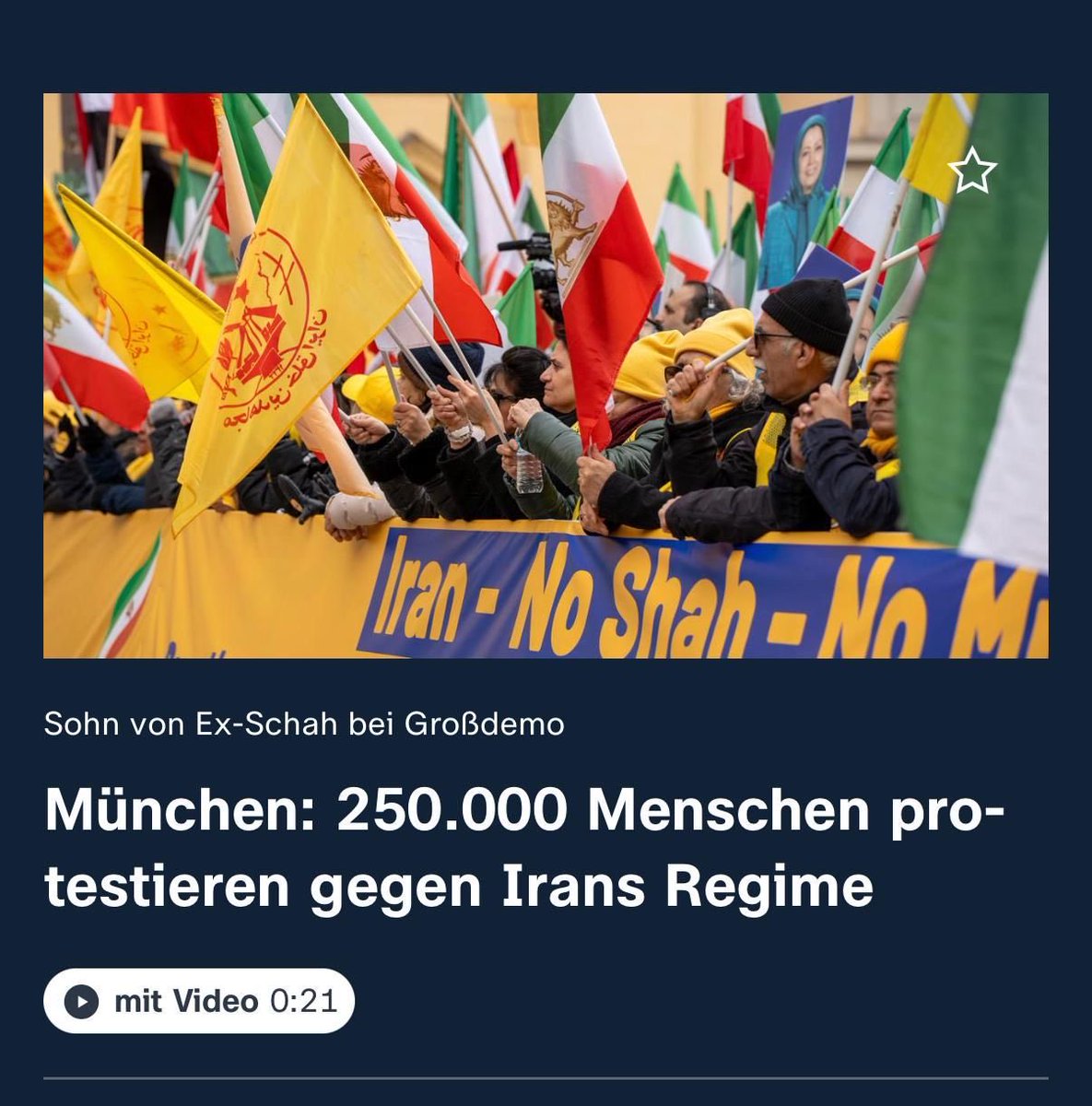 EmitisPohl's tweet photo. @ZDFheute Falsche Bildzuordnung im Beitrag zur München-Demo. So etwas sollte im #Journalismus nicht passieren. Bitte korrigieren und transparent richtigstellen.
@ZDFpresse @ZDFheute @ZDF @ZdfheuteA #medien #medienkritik #iran @PahlaviReza #revolution #irsnprotests https://t.co/7NP6KFxa43