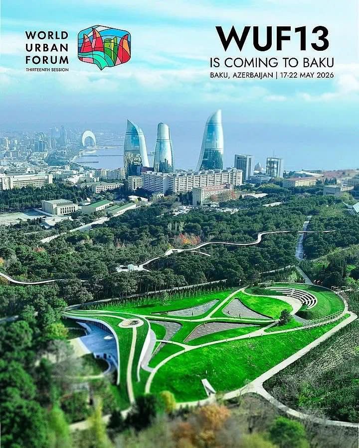 Azerbaycan, 17-22 Mayıs 2026 tarihlerinde Dünya Şehircilik Forumu’nun 13. Oturumu’na (#WUF13) ev sahipliği yapacak. Sürdürülebilir şehirler, kapsayıcı kentsel gelişim ve küresel iş birliği konuları #Bakü’de uluslararası paydaşları bir araya getirecek.  🌍🇦🇿

#WUF13Azerbaijan