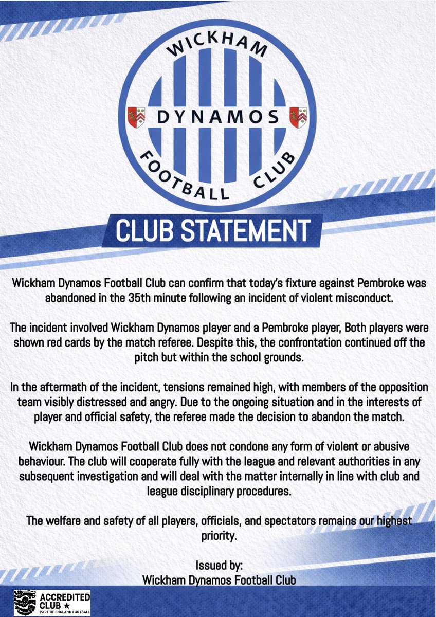 Wickham Dynamos FC First (Sunday) tweet media