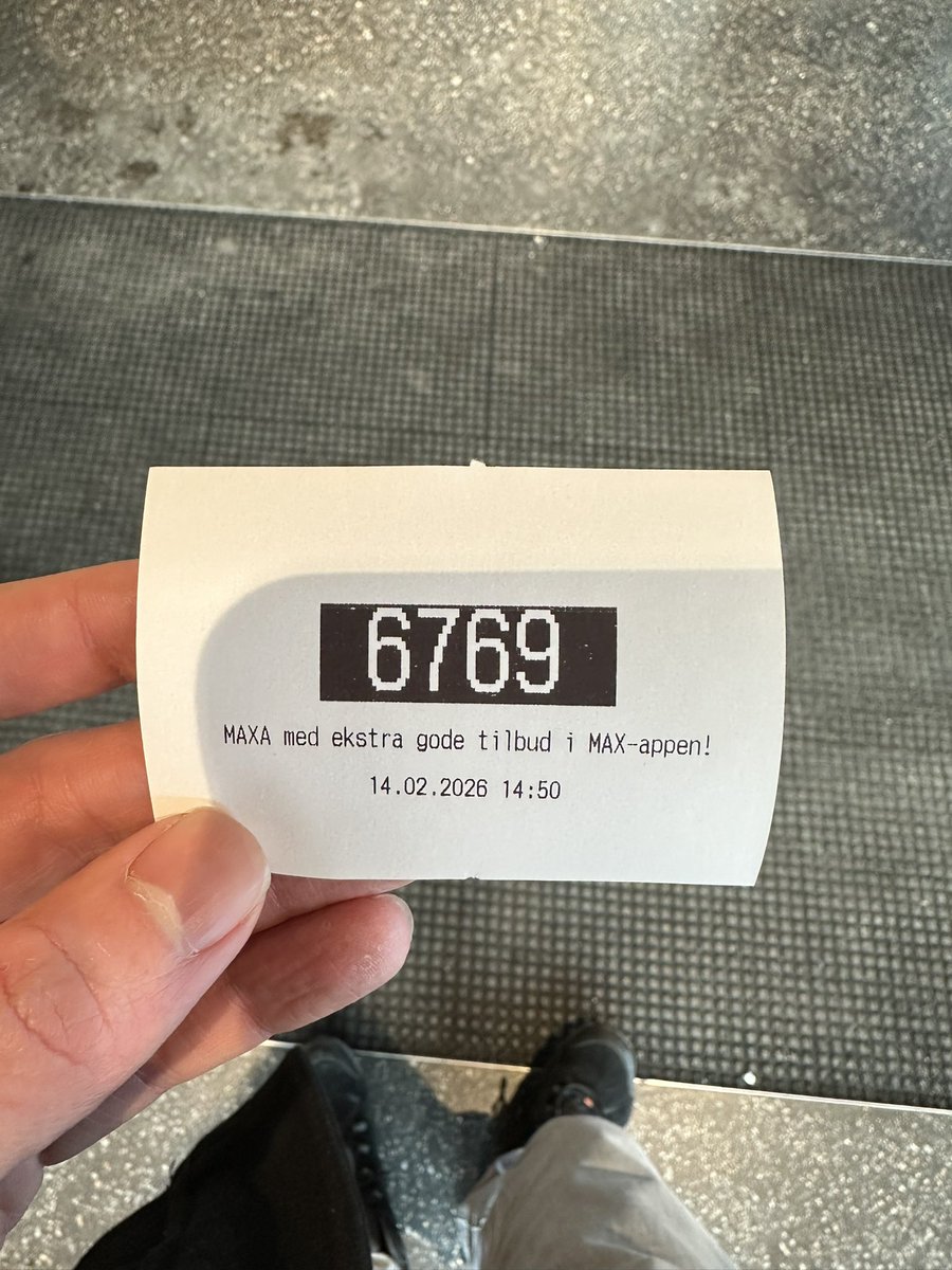 Ordered a Hamburger menu yesterday. Got this order number. Sufficient to say. I had a pretty good Valentine’s Day.