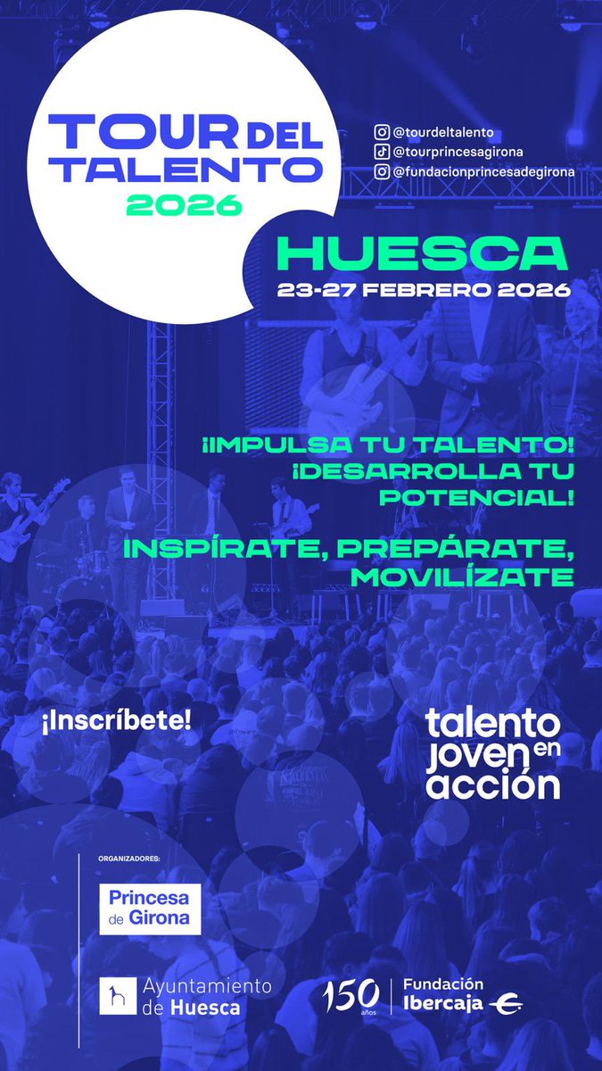 La semana del 23 de febrero llega el Tour del talento a Huesca.