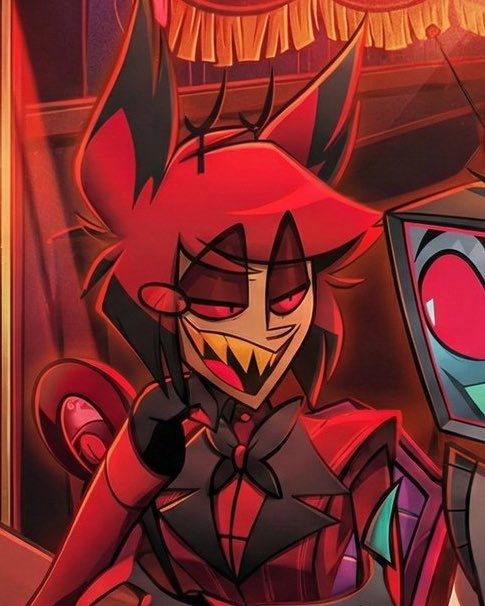 julharod's tweet photo. when im in a fakest idgafker competition and my oponent is alastor hazbin hotel https://t.co/aw25R8cDNU