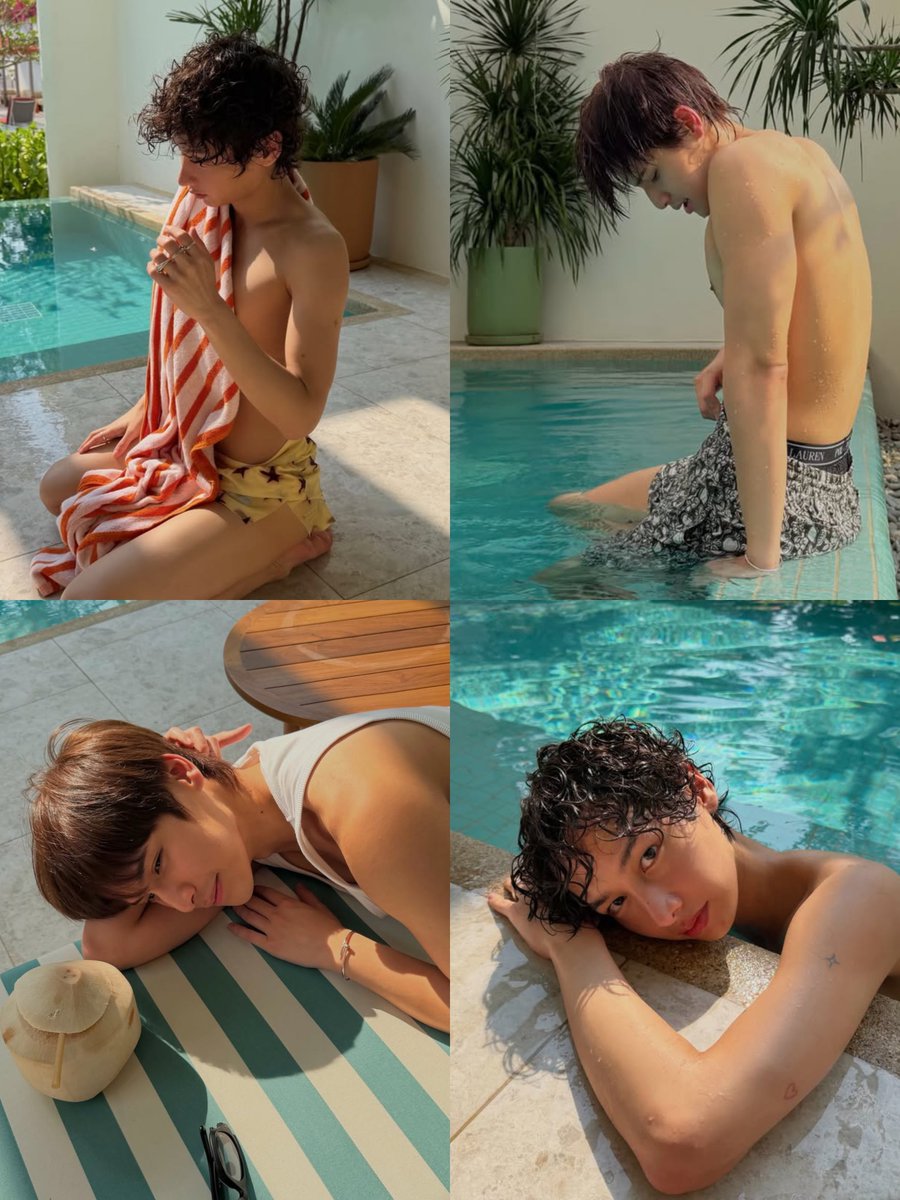 daisyreon's tweet image. gun atthaphan really does influence his adopted son, ohm thipakorn 🌊🏝️