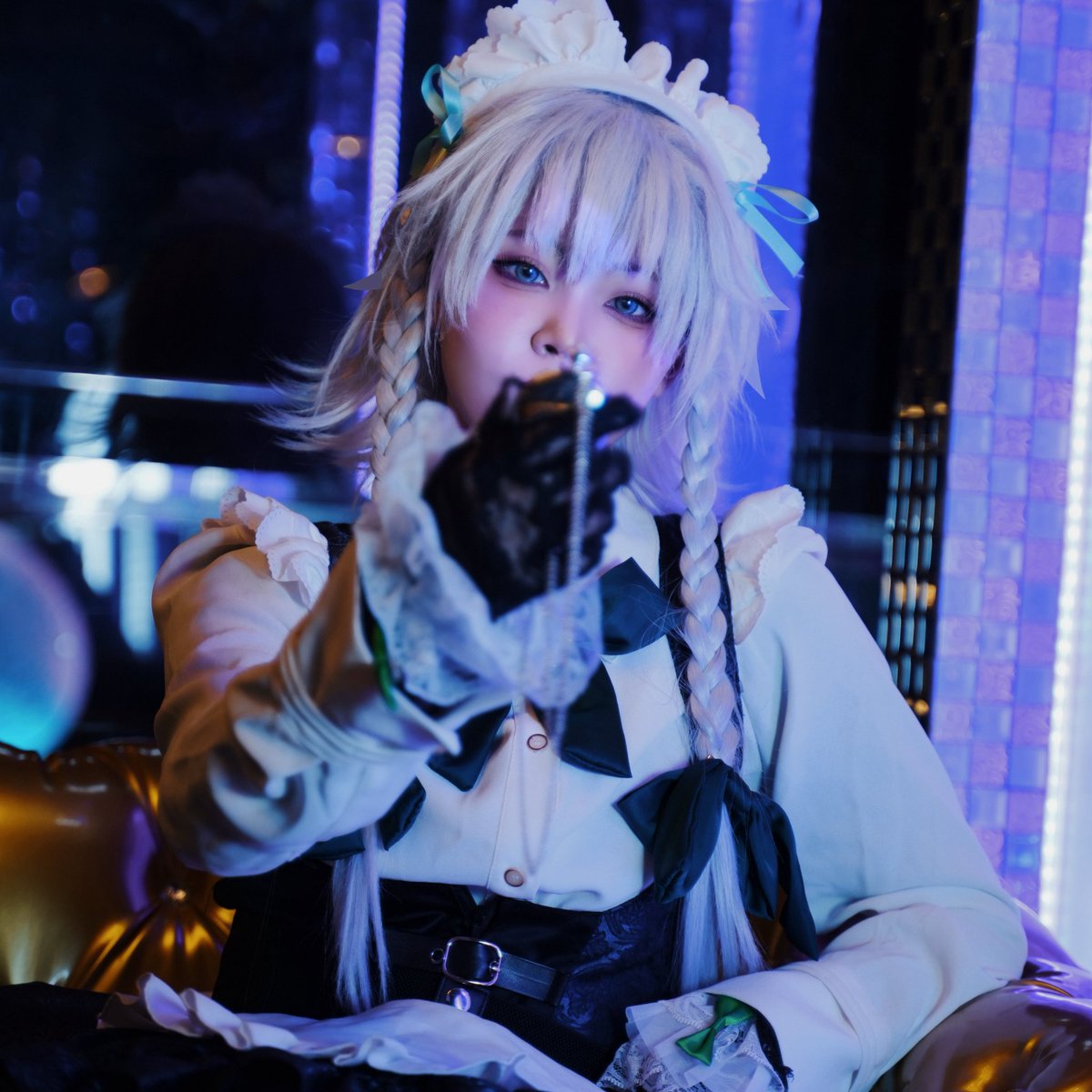 ⚠️コスプレ注意⚠️

東方Project/十六夜咲夜

＿＿＿

余裕ね…

＿＿＿

📸:猫蟹丸(<a href="/nekokanimaru/">猫蟹丸@4月から土日祝が休みになります</a> )さん

 #観月会