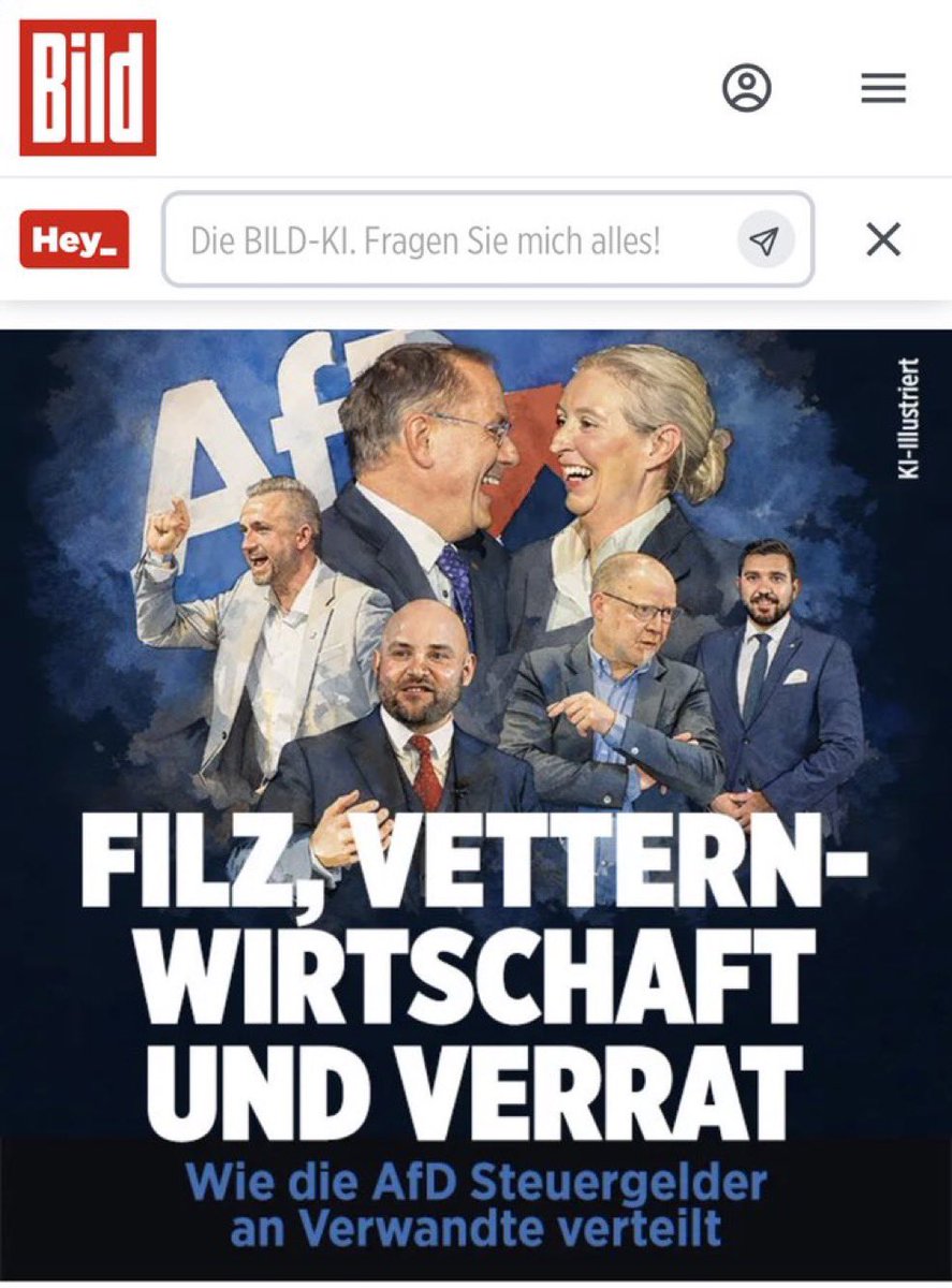sascha_m_k's tweet image. Wenn man sieht, wie korrupt die AfD schon in der Opposition ist, möchte man sich gar nicht vorstellen, wie die sich den Staat zur Beute macht, wenn sie mal an der Regierung sitzt. Aber zum Glück hat der Abstieg der AfD jetzt begonnen.