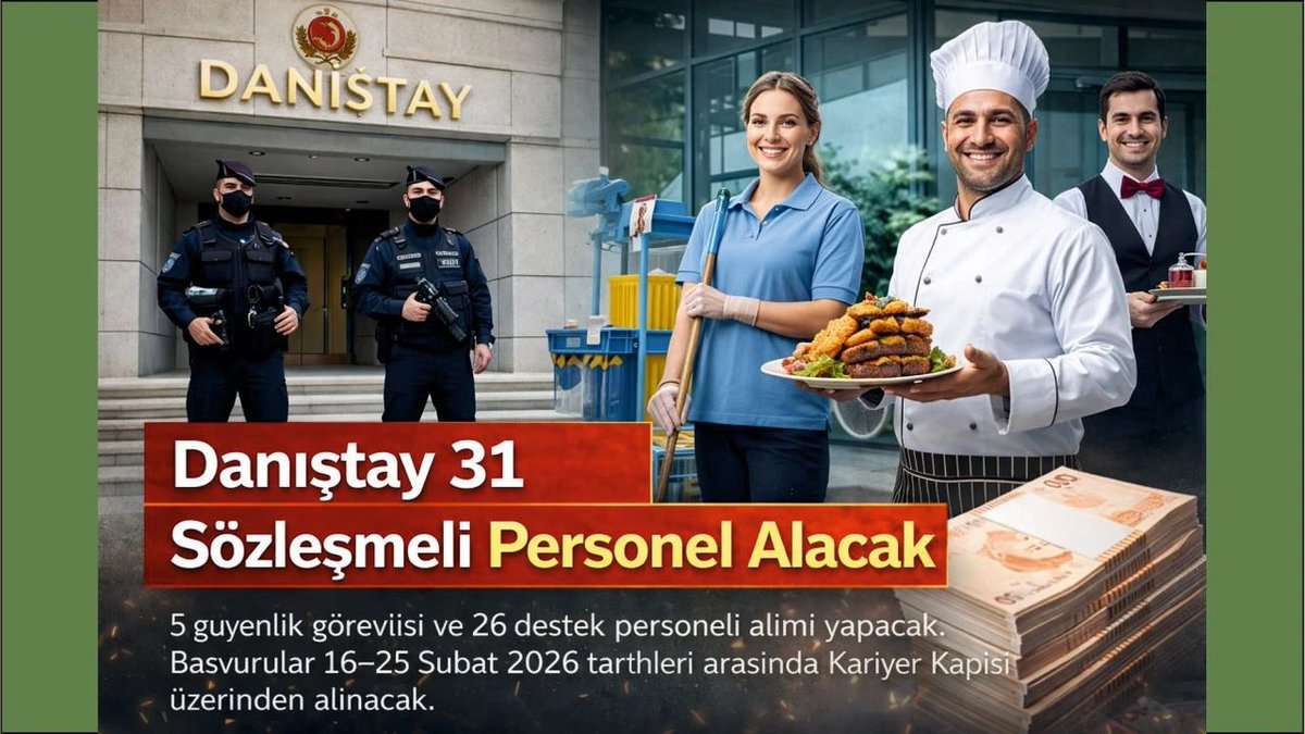 Danıştay Başkanlığı 31 Sözleşmeli Personel Alımı personelilan.com.tr/danistay-baska…