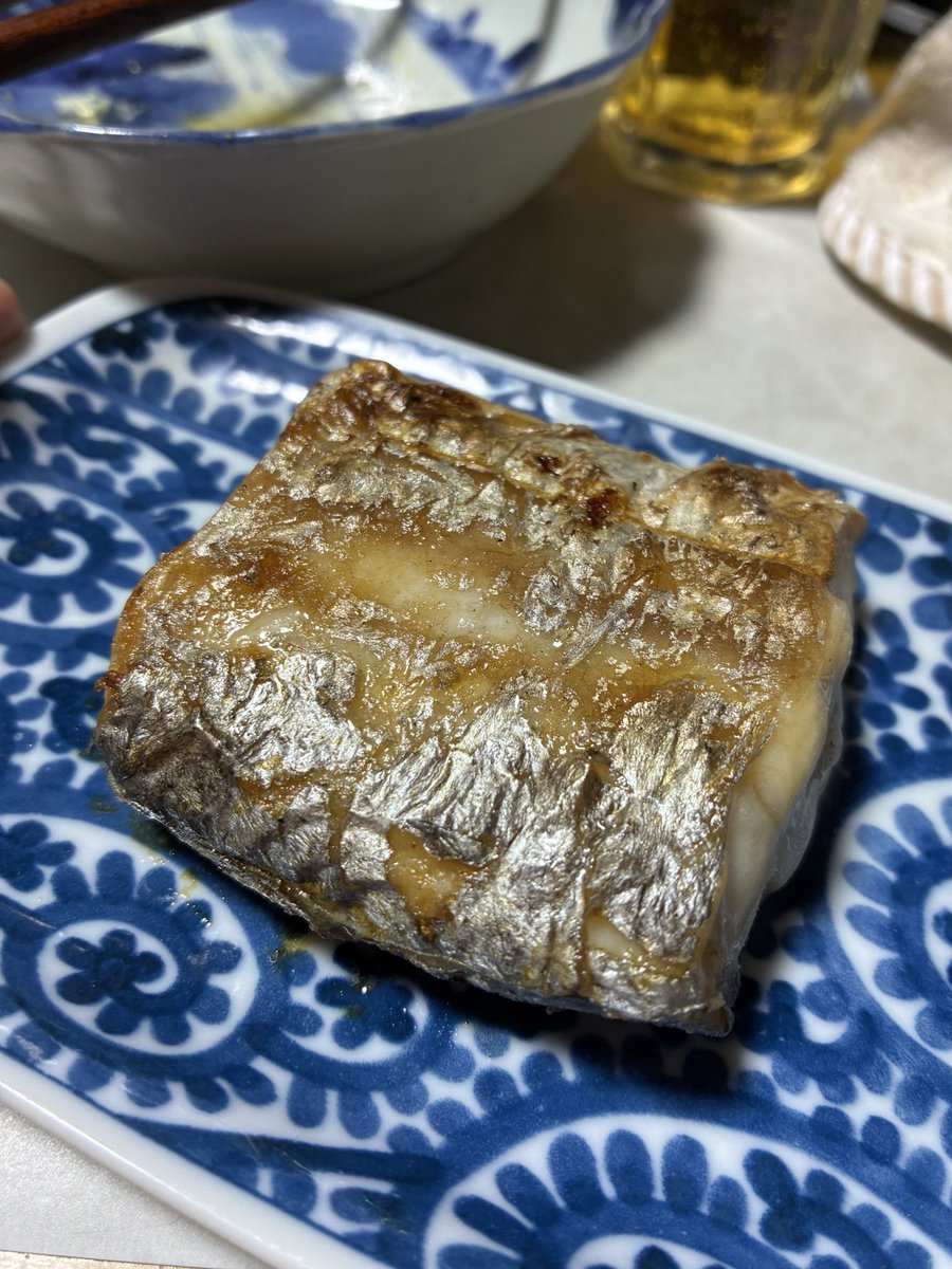 実家で食べた太刀魚の塩焼きが美味でした。