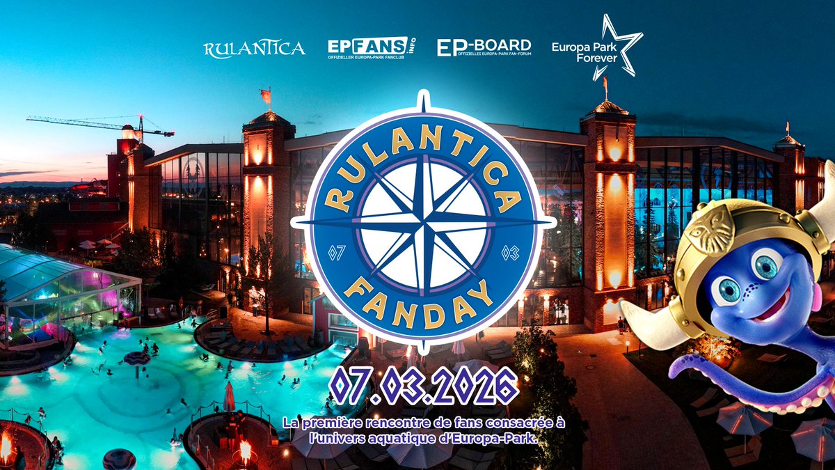 Un heureux concours de circonstances nous permet de vous proposer les dernières places du premier Rulantica Fanday. RDV aujourd'hui dès 18h sur Discord pour accéder à la billetterie : discord.gg/P8BFrfkMKA. Profitez de ces places et faites partie de l’histoire de Rulantica.