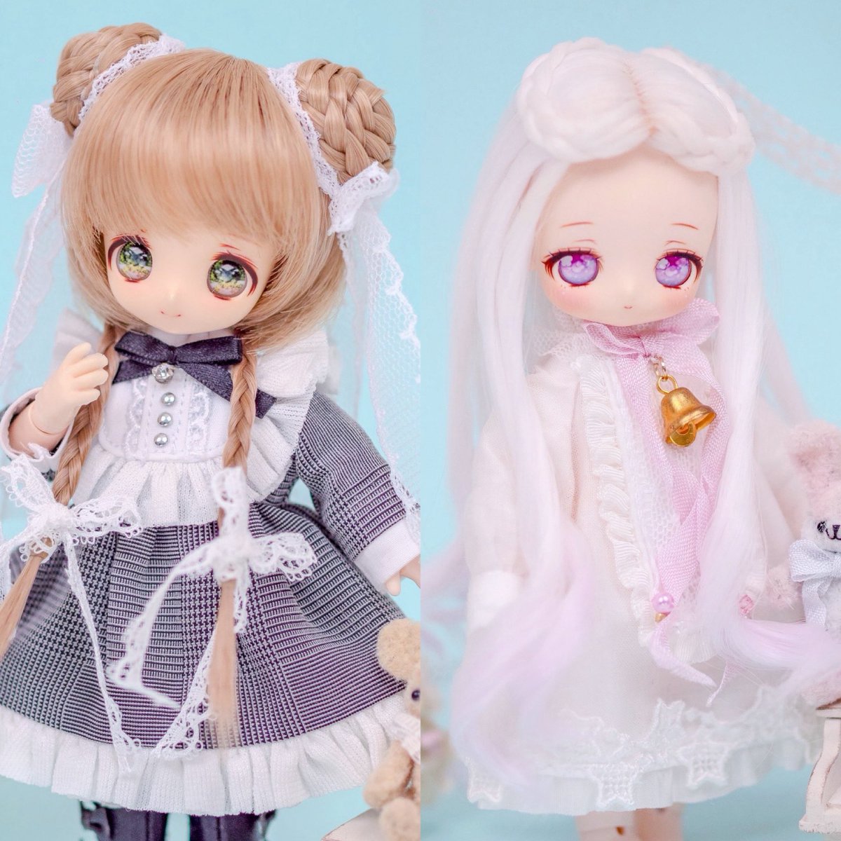 ご覧いただきありがとうございます♡ 特別仕様の4インチウィッグ2種