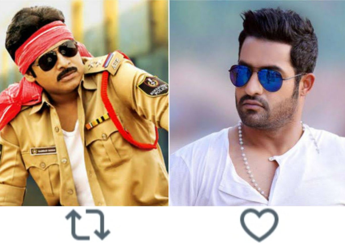 Who Has The Most Popularity?

   🔃#PawanKalyan           ❤️#JrNTR