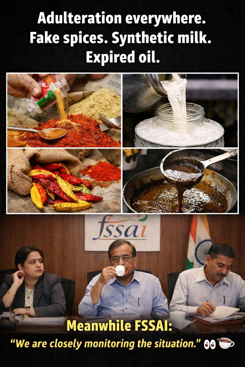#fssai  this organization is a joke in this country !.!.
