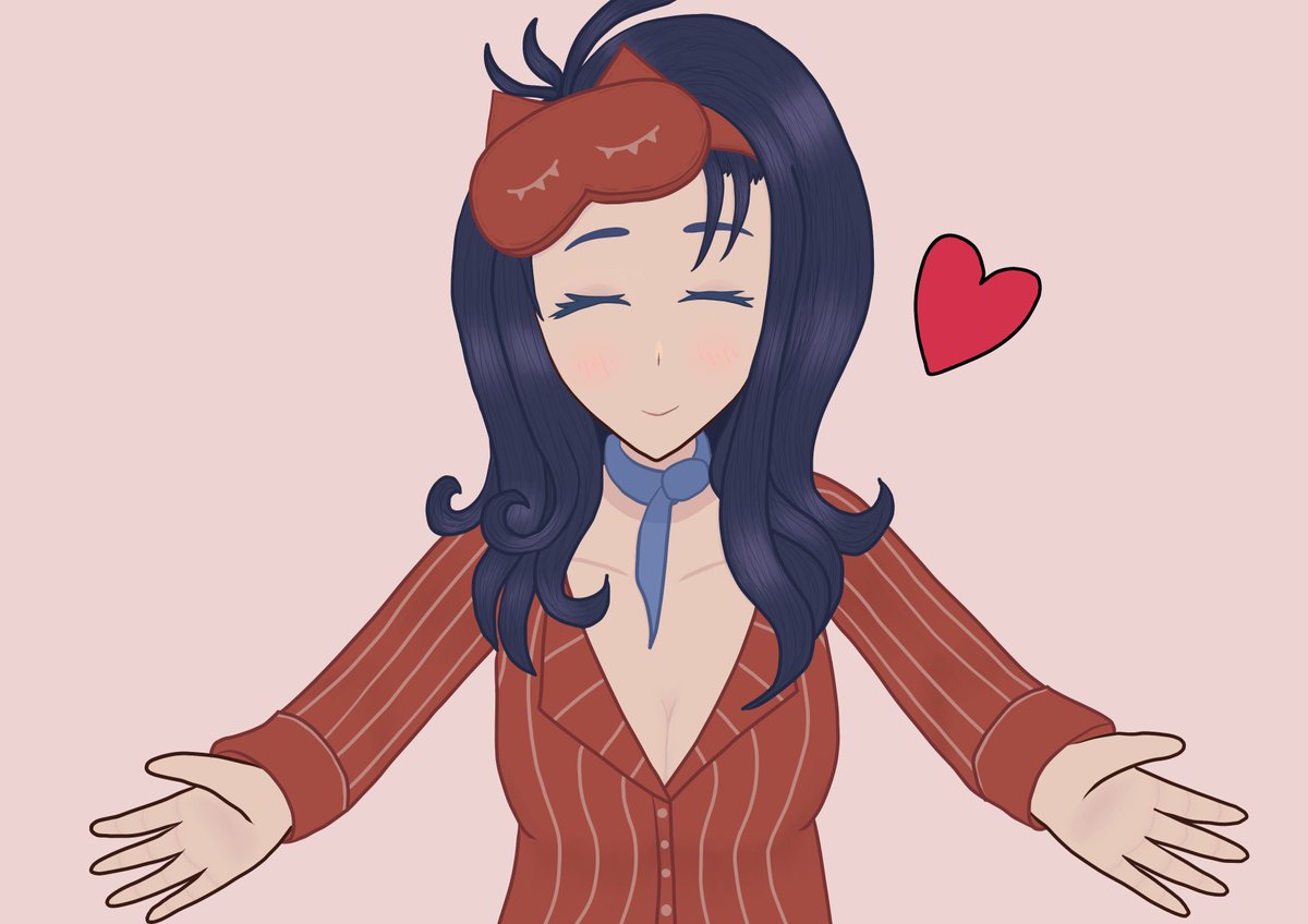 WalnutCaptain3's tweet photo. Sleepy Mita offers you a hug~ #MiSide #Mita https://t.co/blMwPMoetY