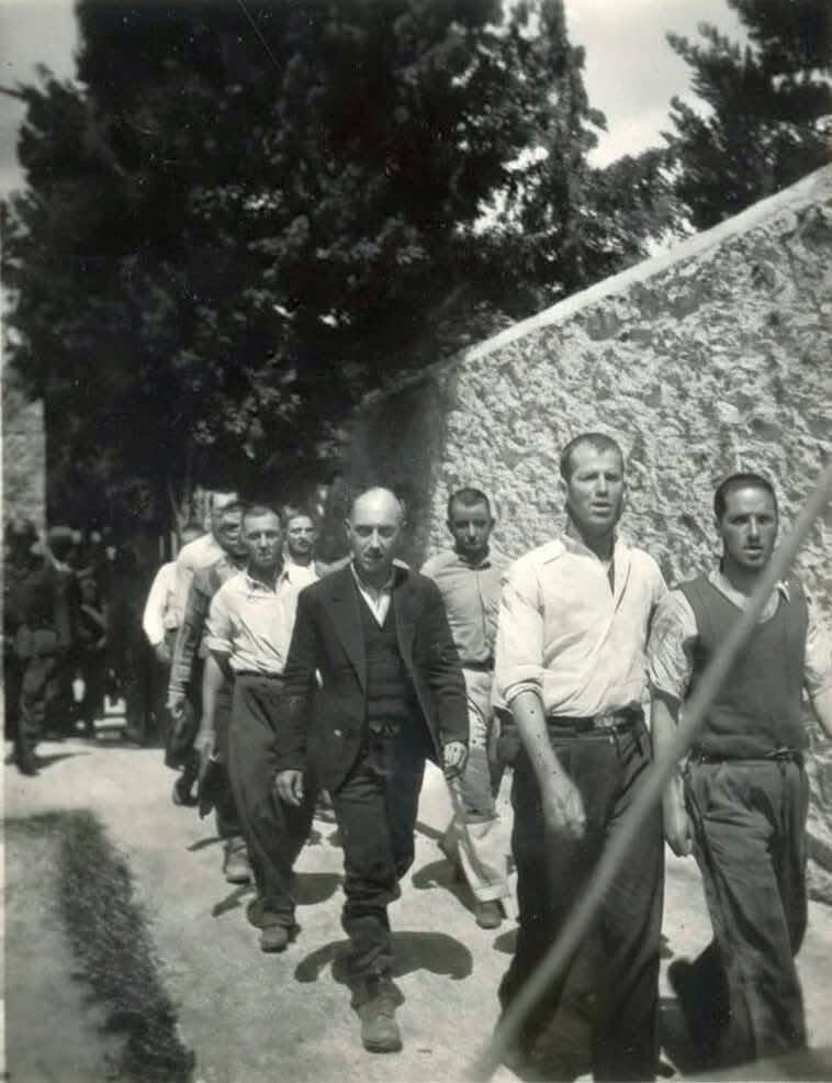 📸 Shocking photographic documents, reportedly capturing the final moments of some of the 200 Greek communists executed by the Nazis on May Day 1944 in the Kaisariani district of Athens, have recently come to light. 

The photographs were put up for auction on eBay by a seller