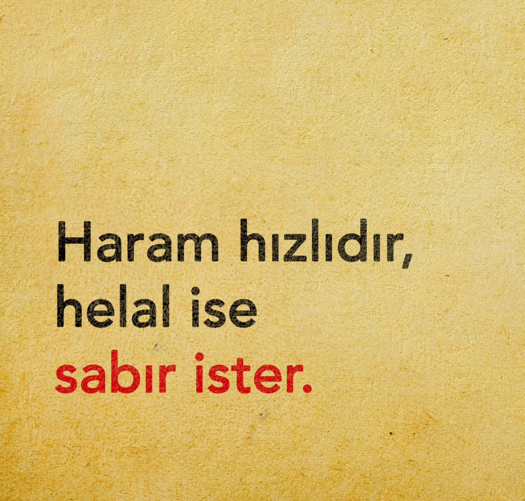 Sabır ister,