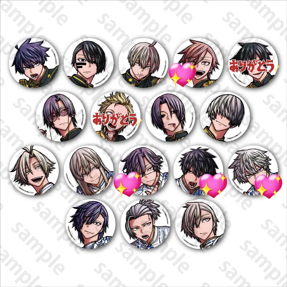 交換 譲渡】 桃源暗鬼 コミケ アフコミ C107 トレーディング 缶バッジ