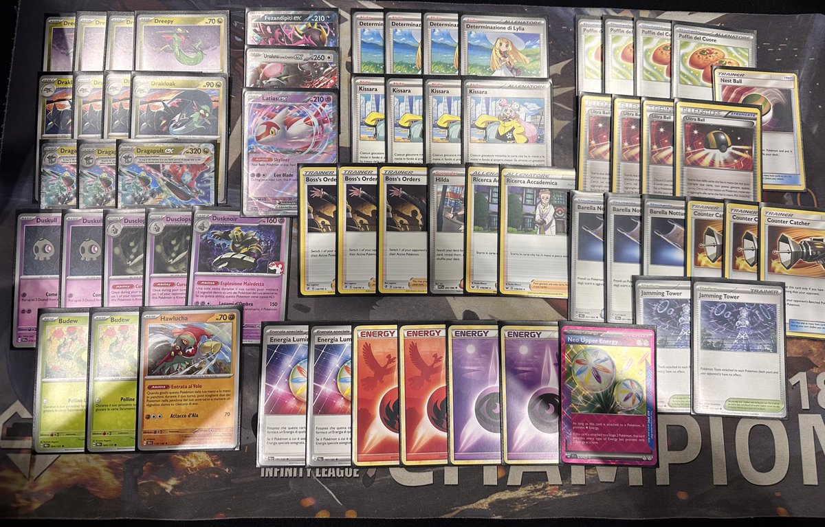 Top 256/4k players at EUIC.
I went 9-4–1, disappointed in my play against pidgeot control, but the other losses were outside of my control.
Still a decent result for my first master IC.
SO to <a href="/188_skinny/">matt</a> for testing and to <a href="/Khaisaake/">Silvio 'Hope' Fortunato 🎈​</a> and <a href="/GiancarloGran16/">Giancarlo Granata</a> for same 60’s