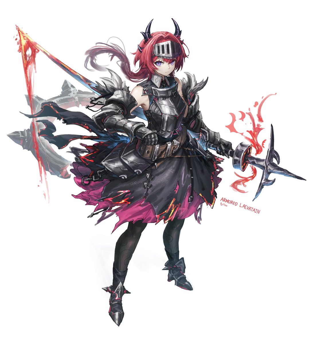 arknights endfield Laevatain but medieval