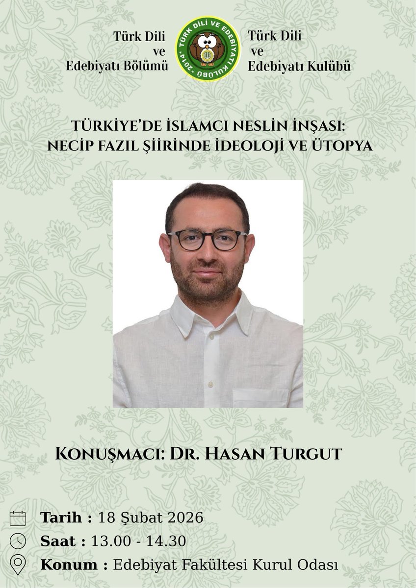 İÜ Türk Dili ve Edebiyatı Kulübü tweet media