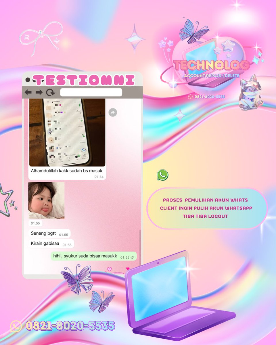 difficclt's tweet image. Bantuan Pemulihan Akun, Intagram, Facebook
Tik Tok, Twitter, T Lindkedin Whatsapp, Telegram ‼️

Akun terkunci/dihack/ditangguhkan⁉️

Atau 
Mau Jasa hack sosmed &amp;amp; sadap sosmed, hapus akun tanpa email/sandi/no hp❓

Trusted, Full Testi, Fast Respon🛍️
wa.me/6282180205535