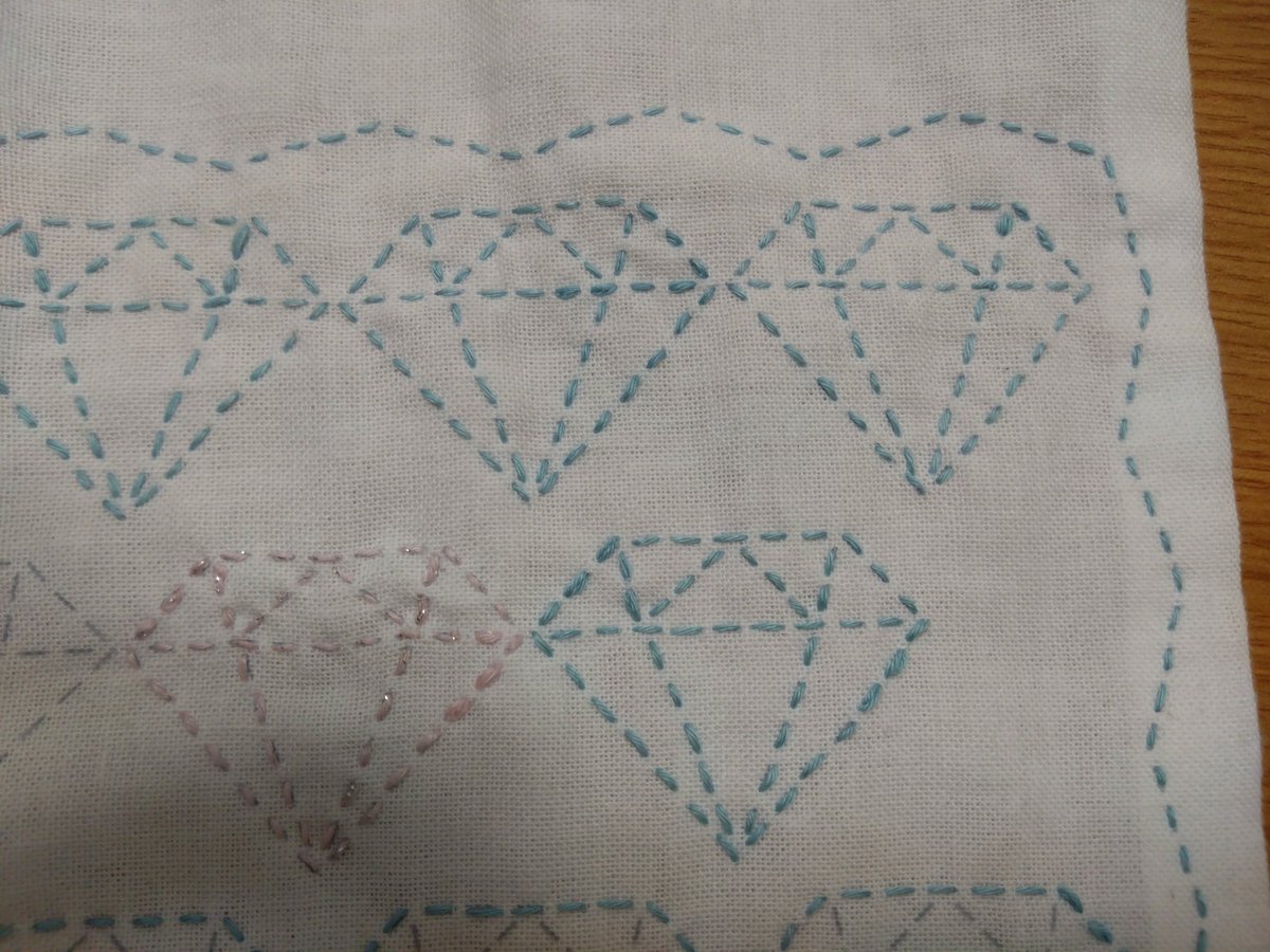 刺し子が下手なのはまあ御愛嬌
可愛くできたぜ