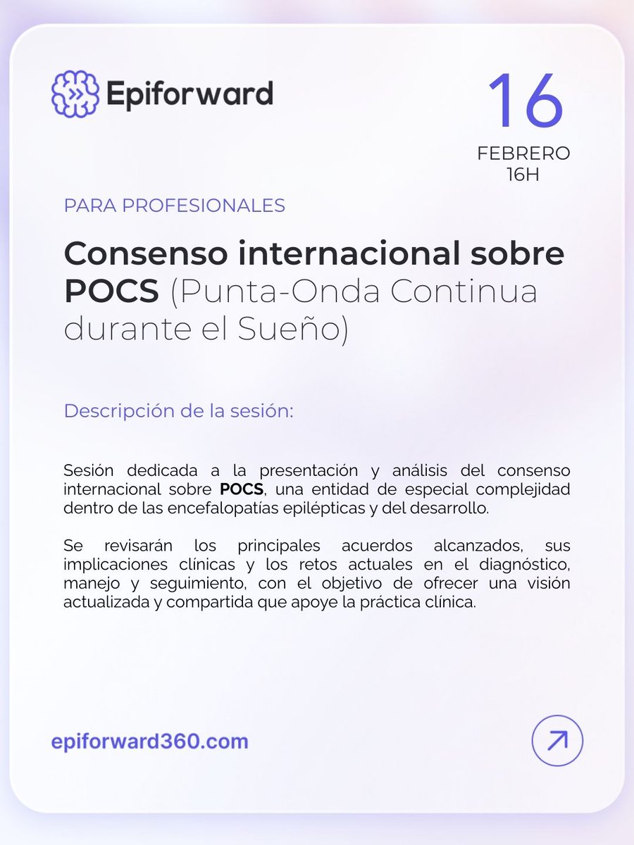 fedeepilepsia's tweet photo. 📅 16 feb | 🕕 16:00 h
Consenso internacional sobre POCS.
Expertos como Roberto H. Caraballo y Guido Rubboli, moderados por Juan José García Peñas, abordarán diagnóstico y tratamiento de encefalopatías epilépticas.
👉 https://t.co/8oDH1m1hkk
#Epiforward #Epilepsia https://t.co/s8eyn0UVbv
