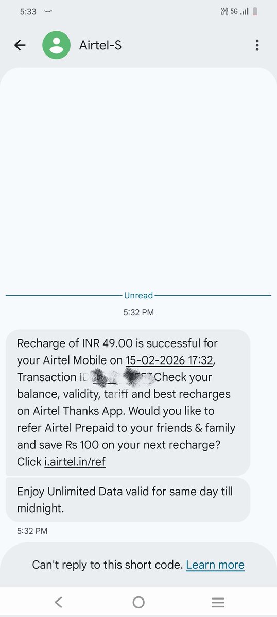 Rajdeep64794822's tweet photo. Take it @airtelindia and have fun with my 49rs recharge https://t.co/nxzEWB6Qnt