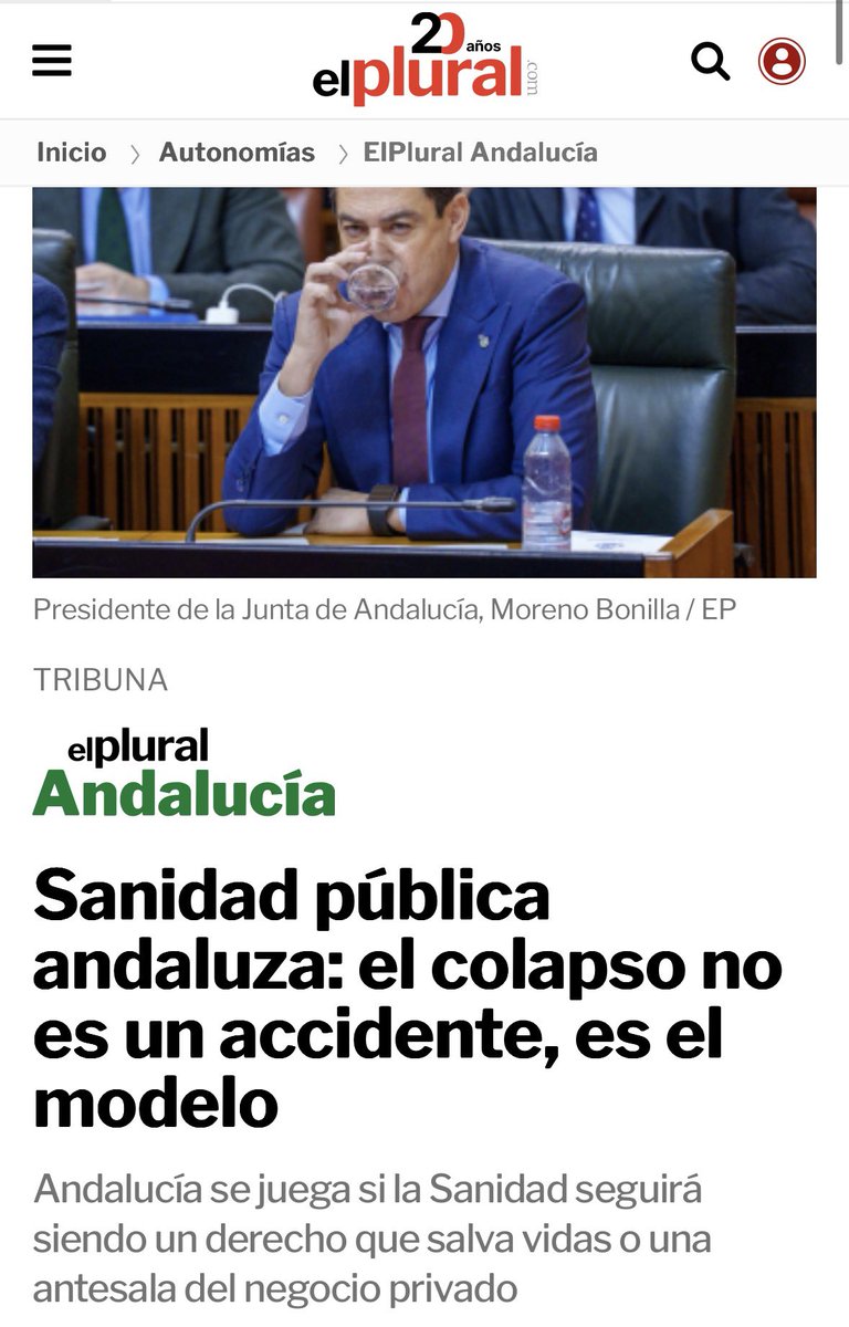 📣🔴Hoja de Ruta para PRIVATIZACIÓN #SanidadPública 

PASO 1️⃣RECORTES
PASO 2️⃣COLAPSO
PASO 3️⃣la PRIVATIZACIÓN como solución

🔴Es modelo del PP allí donde gobierna: tb en # Andalucía

Te lo explico con y ejemplos y casos reales👇🏼 

elplural.com/autonomias/and…