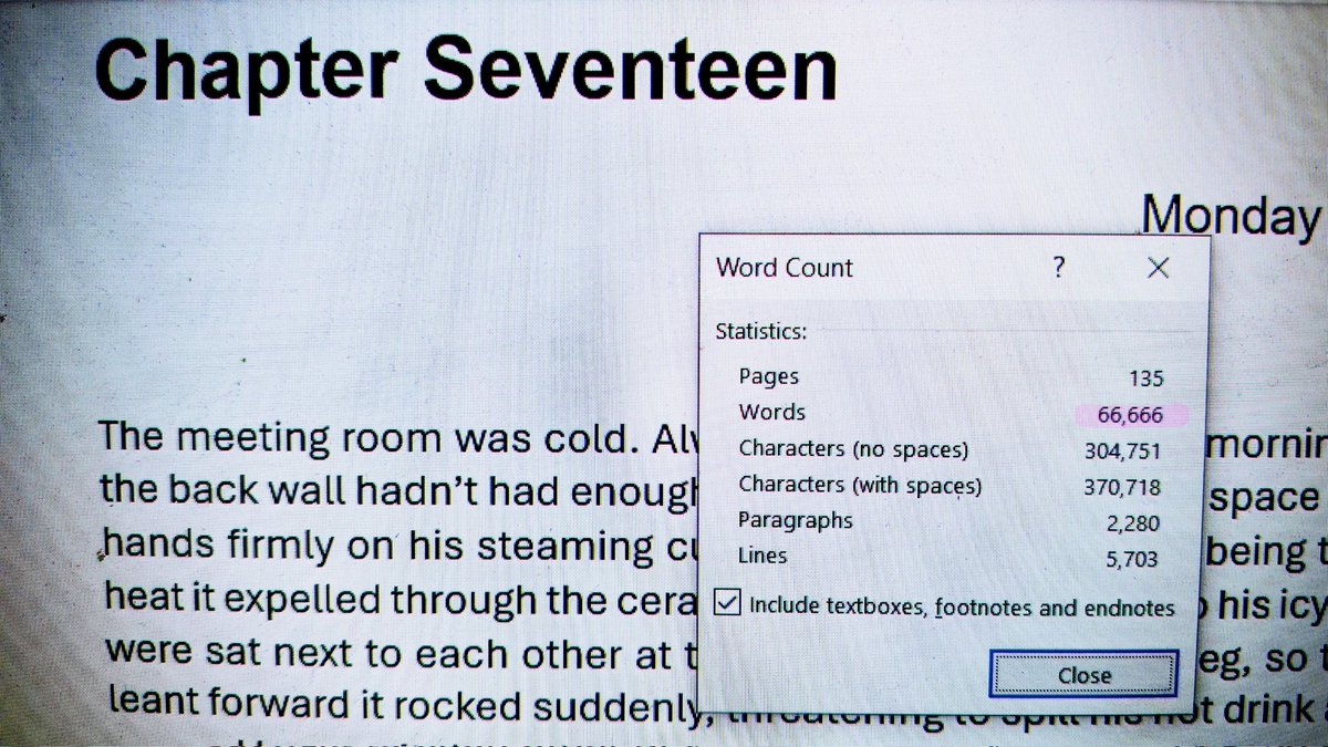 I have completed CHAPTER 17!🎉🎊🎉 
So much research, restructuring &amp; refining has gone into this section. It took a lot longer to accomplish than I planned but it was absolutely worth every painstaking minute/hour/day/week 📖😊

I've also ended on a satisfying word count 😂