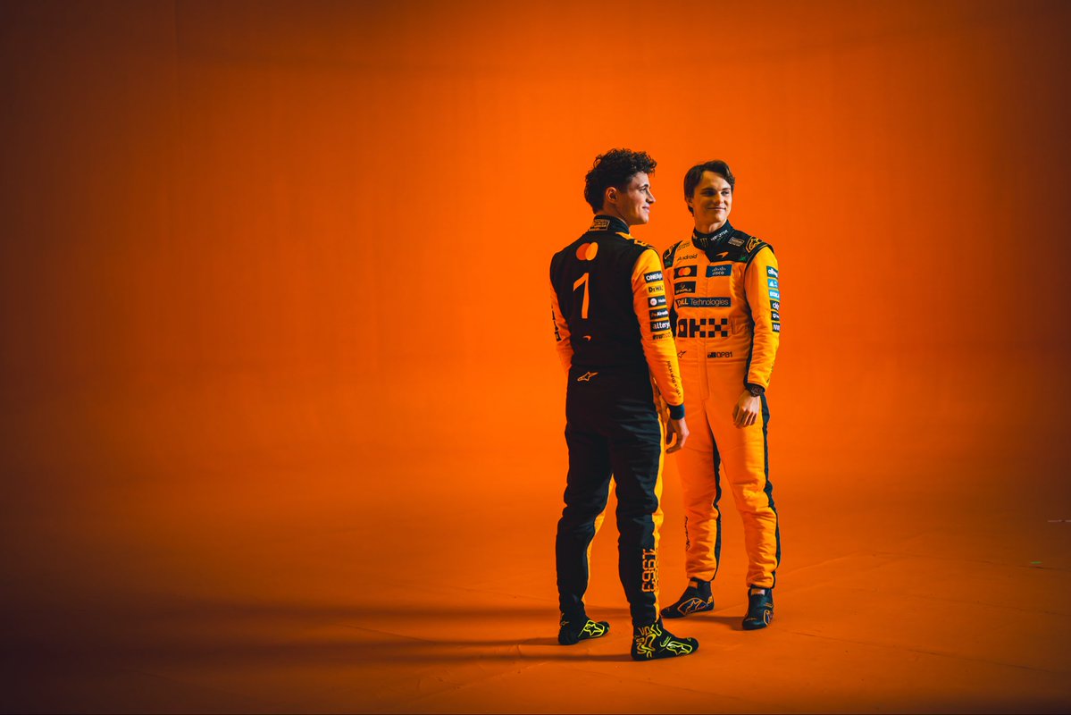 McLarenF1's tweet image. New suits, same duo 🤝

#McLarenF1