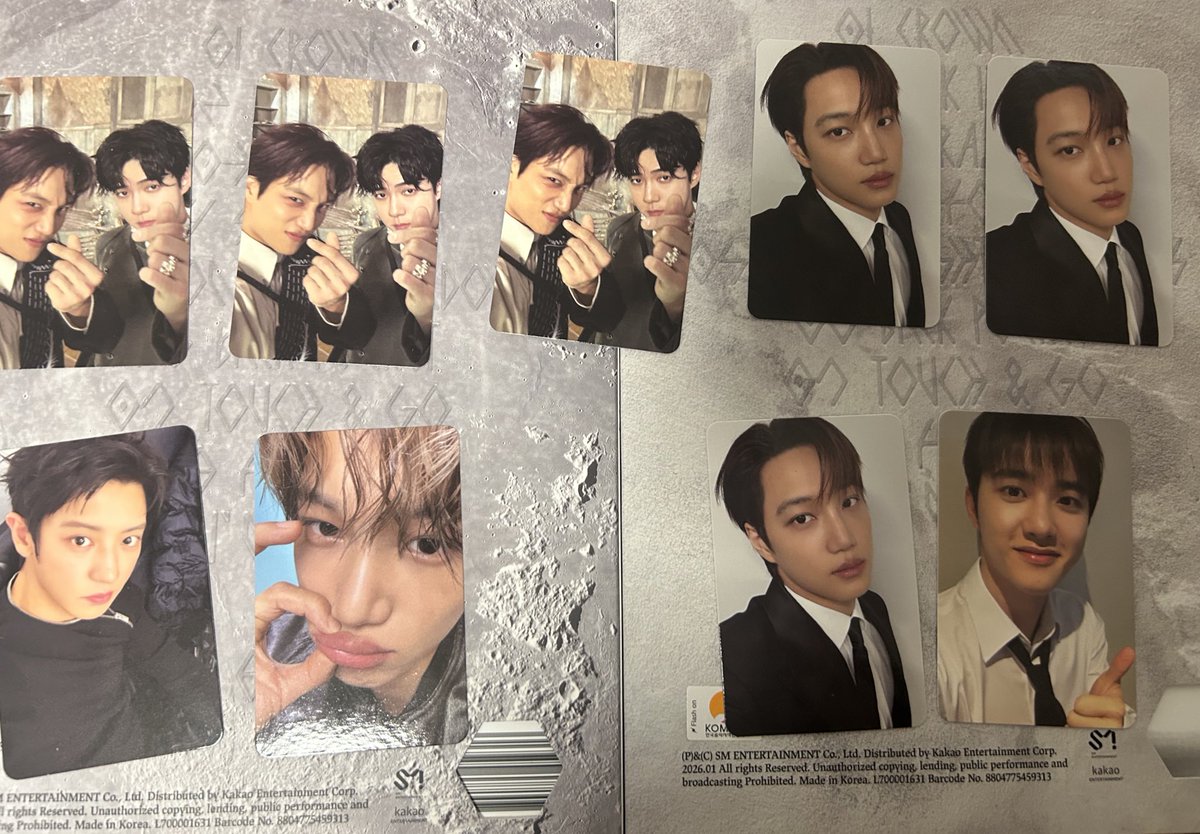 EXO Reverxe 交換 トレカ メッセージカード 譲 チャニョル スホ カイ