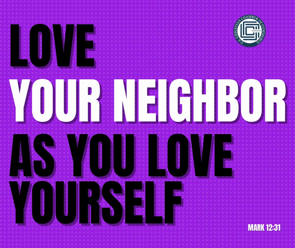 “Love your neighbor as yourself.” — Mark 12:31

Leadership starts with how we treat people.
This week, lead with clarity, conviction, and care — even when it’s hard.

Strong businesses are built by leaders who love well.