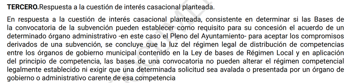 STS 3/2/2026, sobre subvenciones, competencias de la  Alcaldía y del Pleno de un Ayuntamiento.
poderjudicial.es/search/AN/open…
#FHCN #EELL