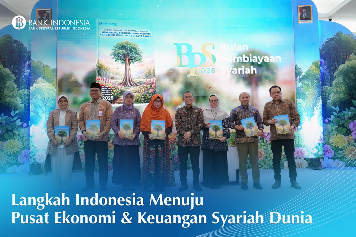 #SobatRupiah, Bank Indonesia menegaskan ekonomi dan keuangan syariah sebagai salah satu pilar strategis transformasi ekonomi nasional dalam menghadapi dinamika global dan memperkuat ketahanan jangka panjang, serta mendorong pertumbuhan ekonomi berkelanjutan.

Melalui Blueprint