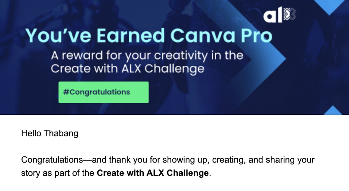 Consistency compounds.

Grateful to <a href="/alx_africa/">ALX Africa</a> for creating spaces that push builders to show up, create, and execute.

Also appreciating tools like <a href="/canva/">Canva</a>  that make it easier to bring ideas to life.

The real reward is the discipline built in the process.

Back to building.