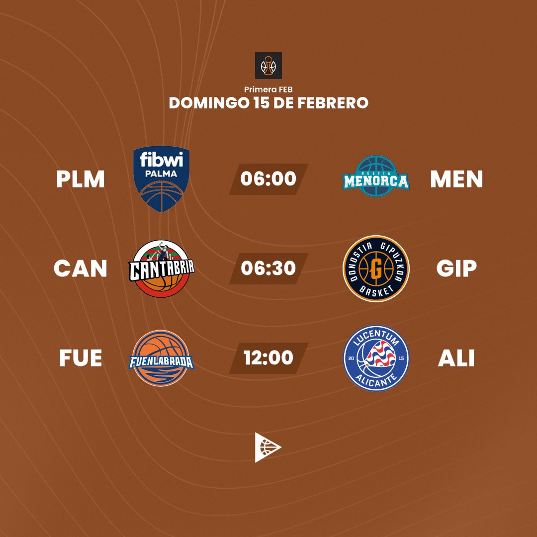😮‍💨 ¡Domingo con 3️⃣ partidos de la Primera Feb! ⚔️

📲 Suscríbete y vive toda la acción en basquetpass.tv