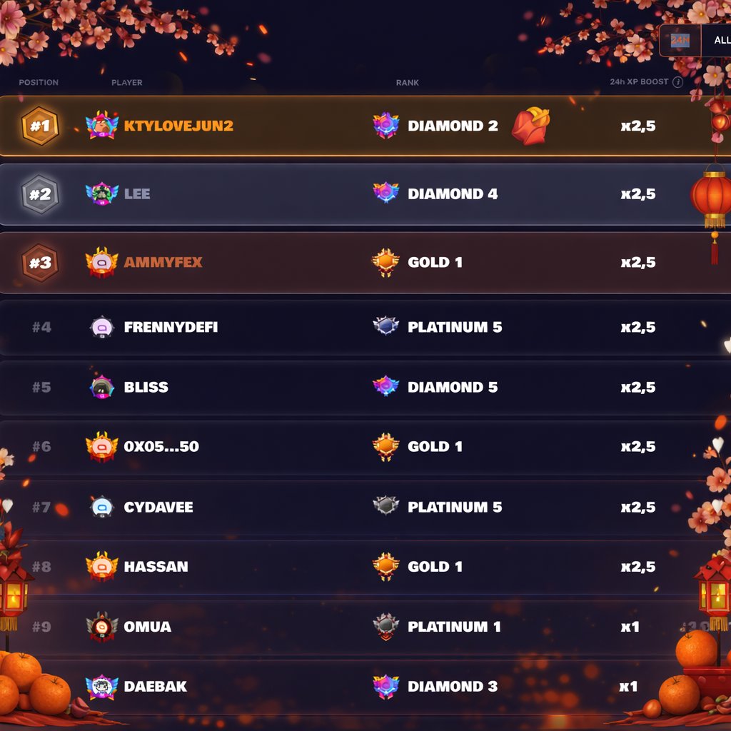 If I were you, I’d aim for the highest rank possible in the Top 100 on today’s 24h leaderboard to get a XP multiplier.

Might be useful tomorrow. 

Just saying 👀