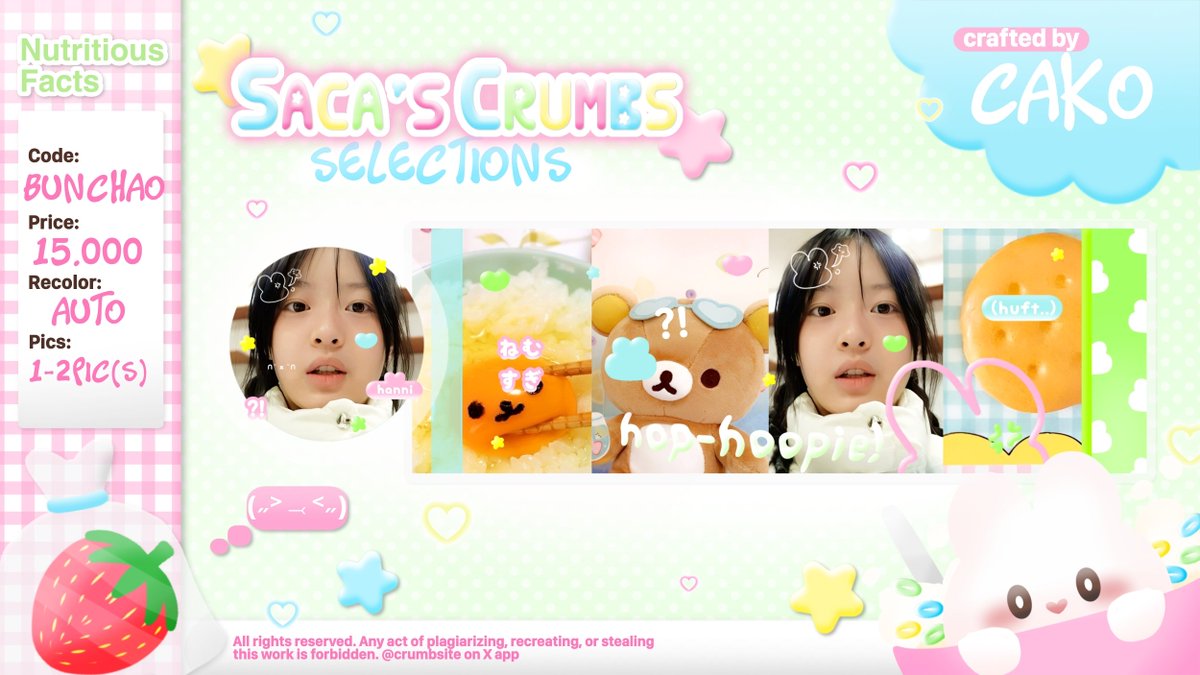 crumbsite's tweet image. help REPOST &amp;amp; ospek or any interaction 🍤 

hi! 🖐🏻🍀👩🏻‍🌾🎨 saca need OSPEK untuk si B2 catalogue perdana di dunia situs remah ini 🧤 yuk kenalan sama ꒰Bun Chao &amp;amp; Bite-Me!꒱ 🐰💢 🍔🍴(intip ALT nya juga) tell saca baik-baik kalau ini tidak aman ya... 🎀

tags. #zonauang #zonaba