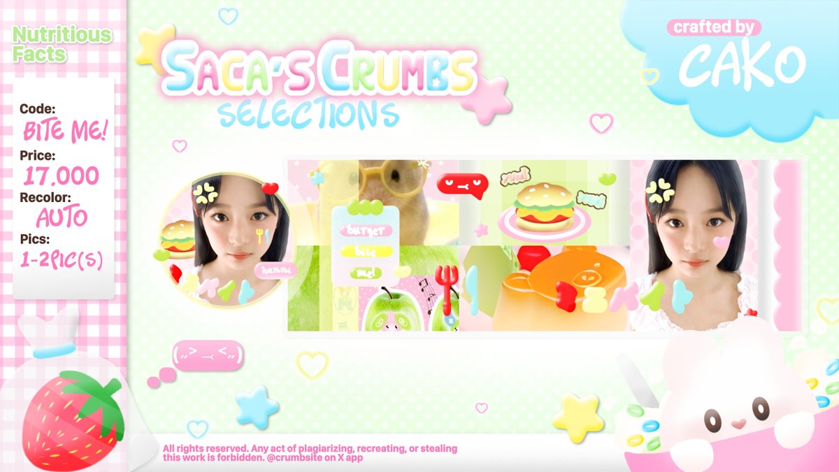 crumbsite's tweet image. help REPOST &amp;amp; ospek or any interaction 🍤 

hi! 🖐🏻🍀👩🏻‍🌾🎨 saca need OSPEK untuk si B2 catalogue perdana di dunia situs remah ini 🧤 yuk kenalan sama ꒰Bun Chao &amp;amp; Bite-Me!꒱ 🐰💢 🍔🍴(intip ALT nya juga) tell saca baik-baik kalau ini tidak aman ya... 🎀

tags. #zonauang #zonaba