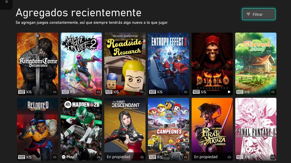 Está siendo un buen mes en #GamePass 👌