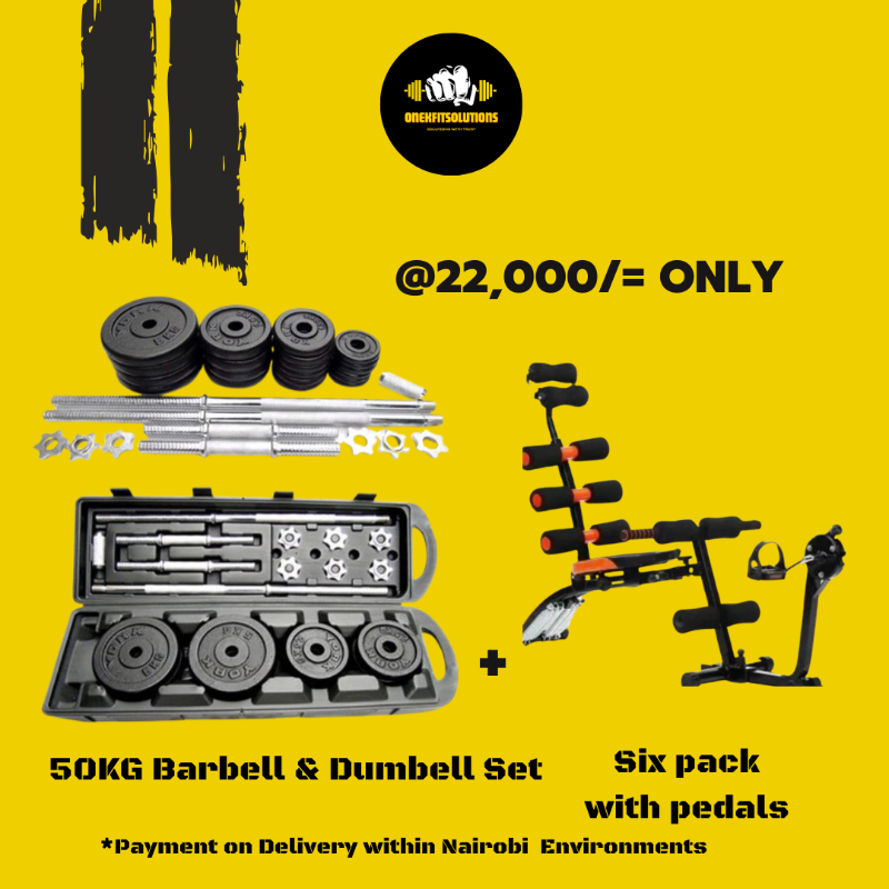 Solutions1k's tweet photo. Every 50KG Barbell &amp; Dumbbell bundle now comes with free gloves to take your workouts to the next level.

Hii ni Nairobi – Pay on Delivery. Receive first, pay when it arrives.

Call/WhatsApp: 0723 34 77 50
👉 Swipe to see all our bundles