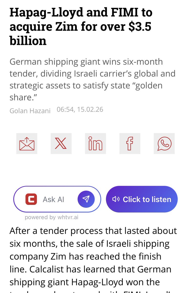 christankerfund's tweet image. Overnight breaking reports that $HLAG will acquire $ZIM for over $3.5B !