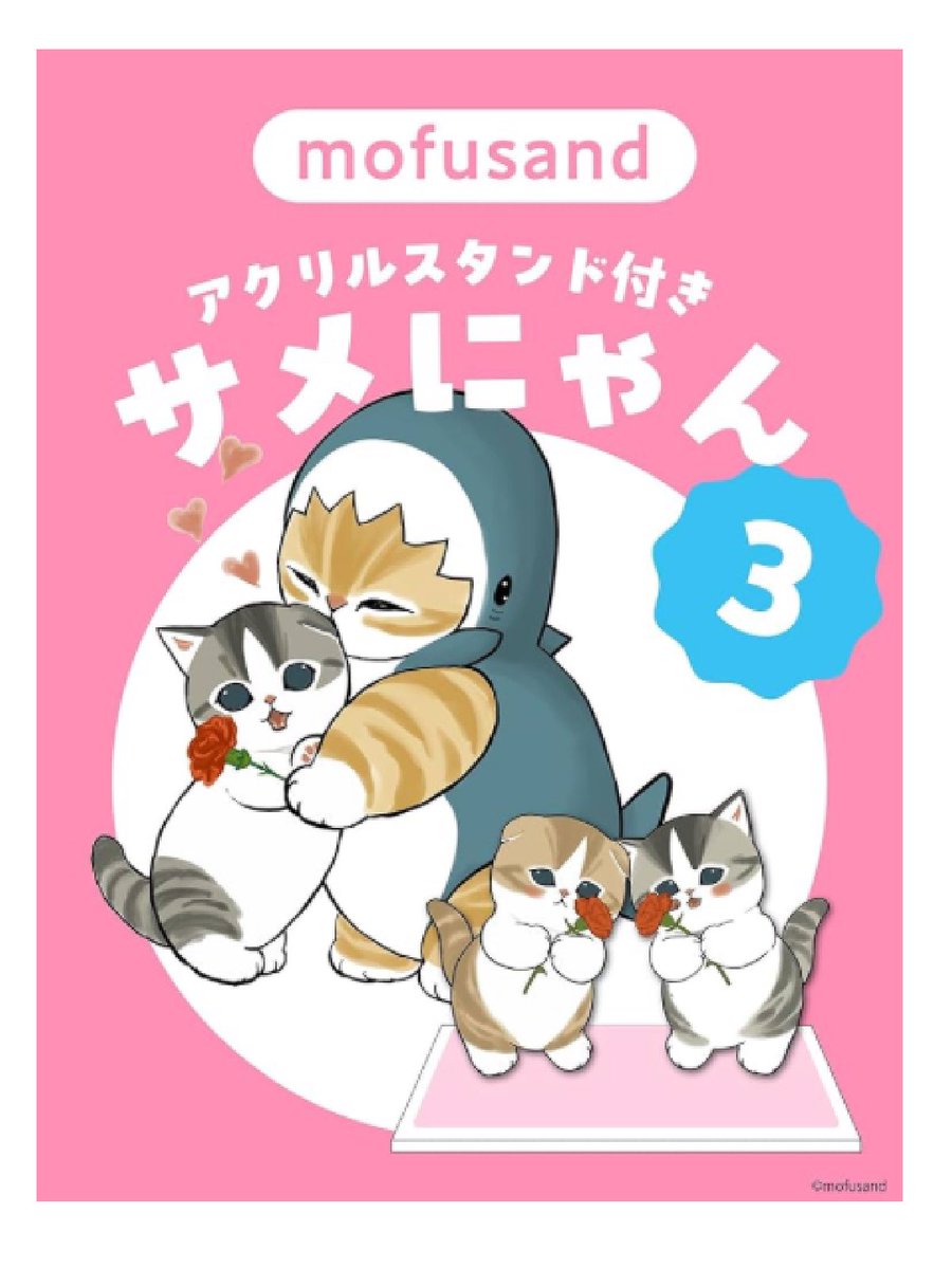 サメにゃん3 本ご予約受付中です🦈💝 アクリルスタンド付き特装版