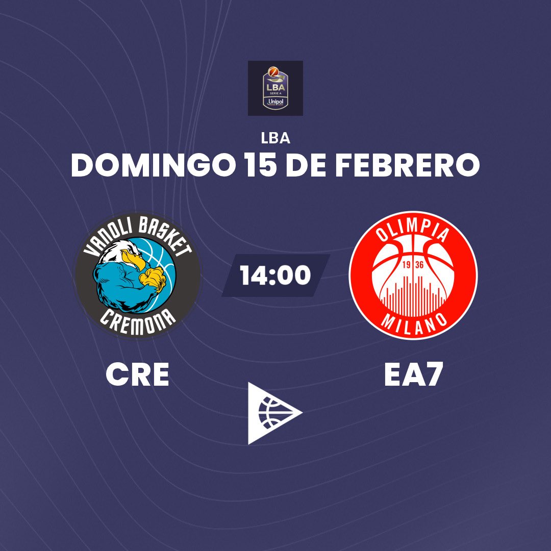 🔥 ¡Domingo con un partidazo en la Liga Italia! 

📲 Suscríbete y mira el encuentro en basquetpass.tv