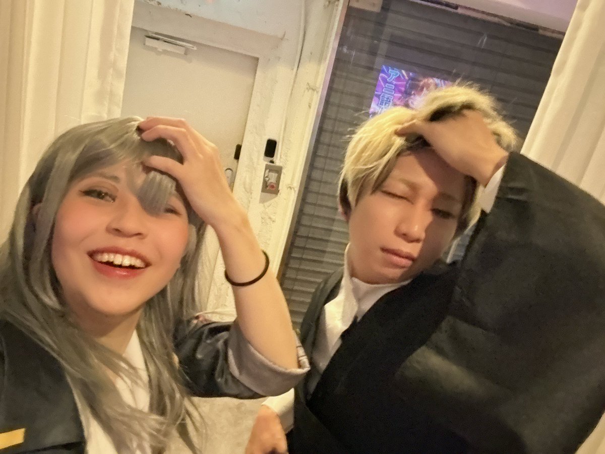 kakerucircle's tweet image. ＼盛り上がりすぎた／

凄いイベントでした🍺

DJがガンガンに盛り上げるから、テキーラで死にかけました🍺

5月のイベントはしょーたが帰ってくるので、
楽しもうと思います🍺

みさき結婚おめでとう！

禪院直哉好きな呪術女子が来て、楽しすぎました🤭

アライとQちゃん2人最高すぎる👍

#アニ語り