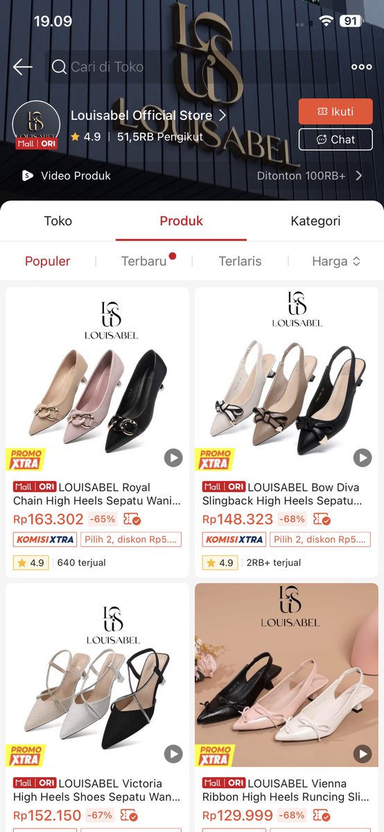 Ga sengaja nemu  STORE yang jual stylish HIGH HEELS dengan harga terjangkau 

- ELLORA
- LOEI
- LOUISABEL
- ISABEL ADELIA
- XES
- SANZEIL
- PENWAY

- a thread