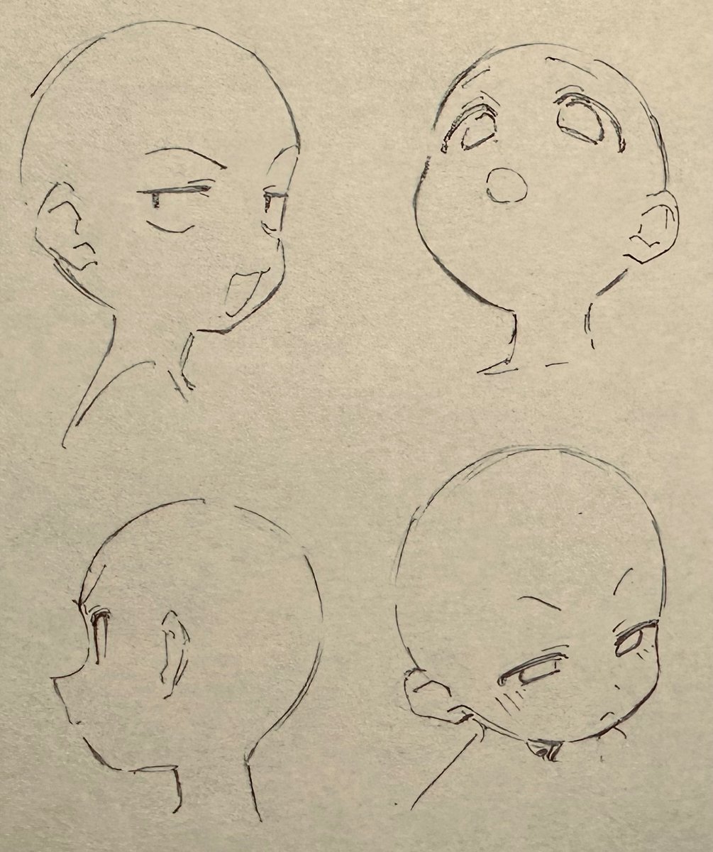 なんか顔がうまく描けないので顔だけ描きます